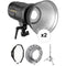 Genaray PortaBright Bi-Color LED Monolights and 36&quot; Octa Softboxes Kit