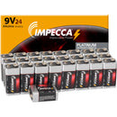 Impecca Platinum Series Alkaline 9V Battery (24-Pack)