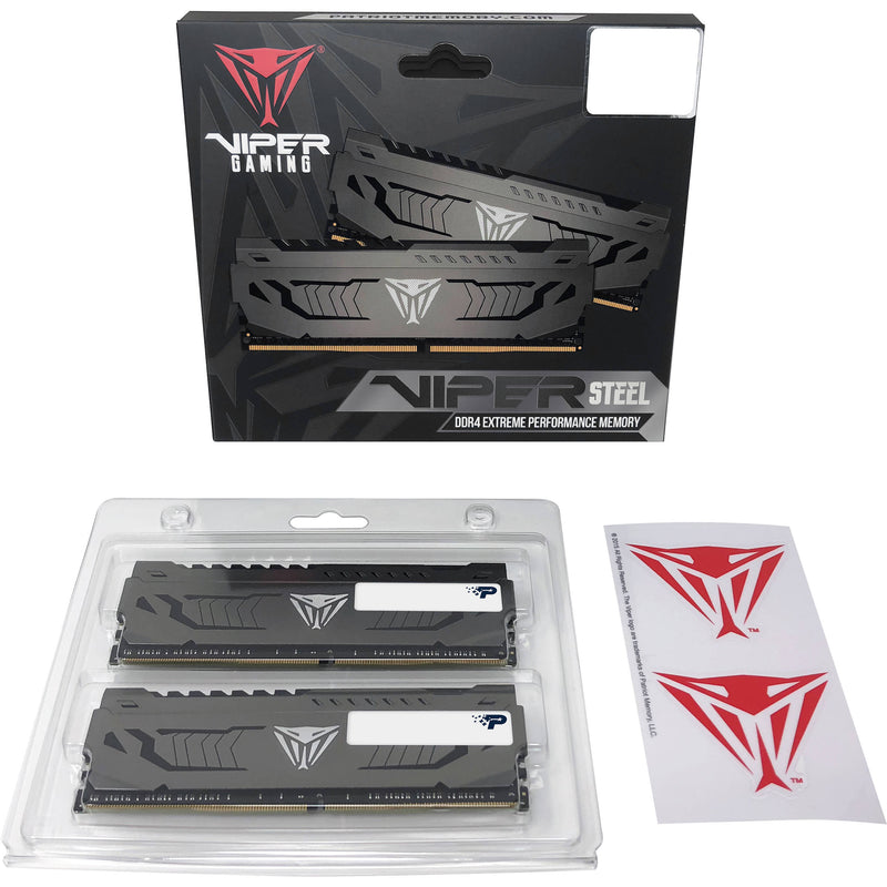 Patriot 64GB Viper Steel DDR4 3600 MHz UDIMM Memory Kit (2 x 32GB)