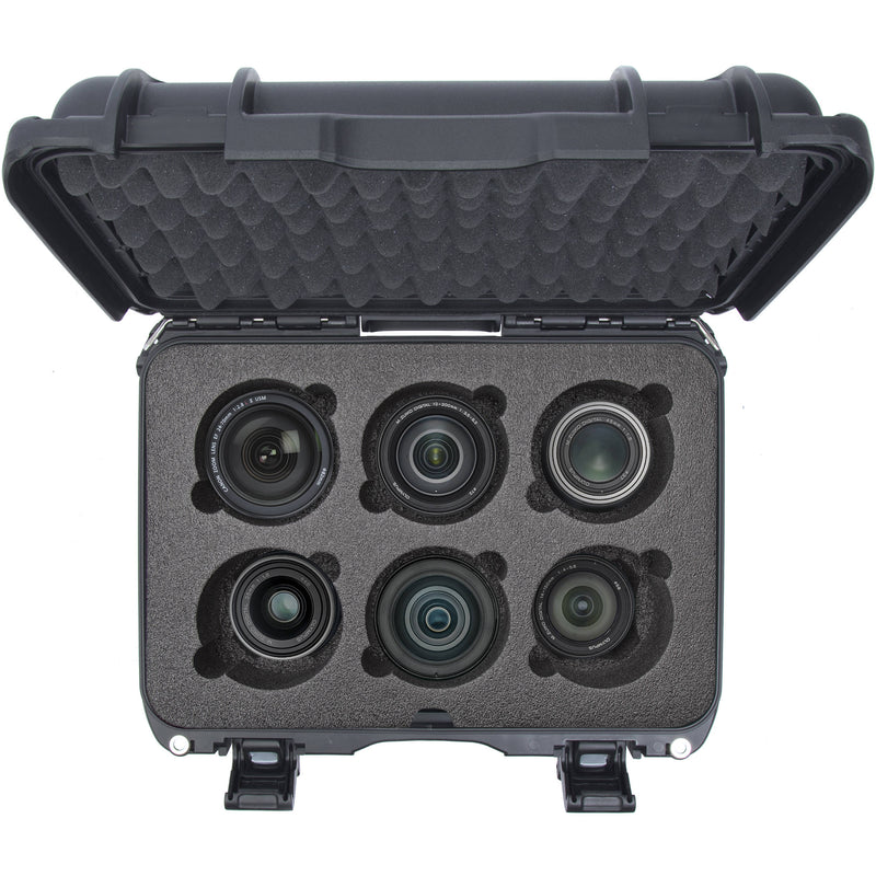 Nanuk 918 6-Lens Case with Foam Insert (Graphite)