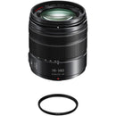 Panasonic Lumix G Vario 14-140mm f/3.5-5.6 II ASPH. POWER O.I.S. Lens with UV Filter Kit