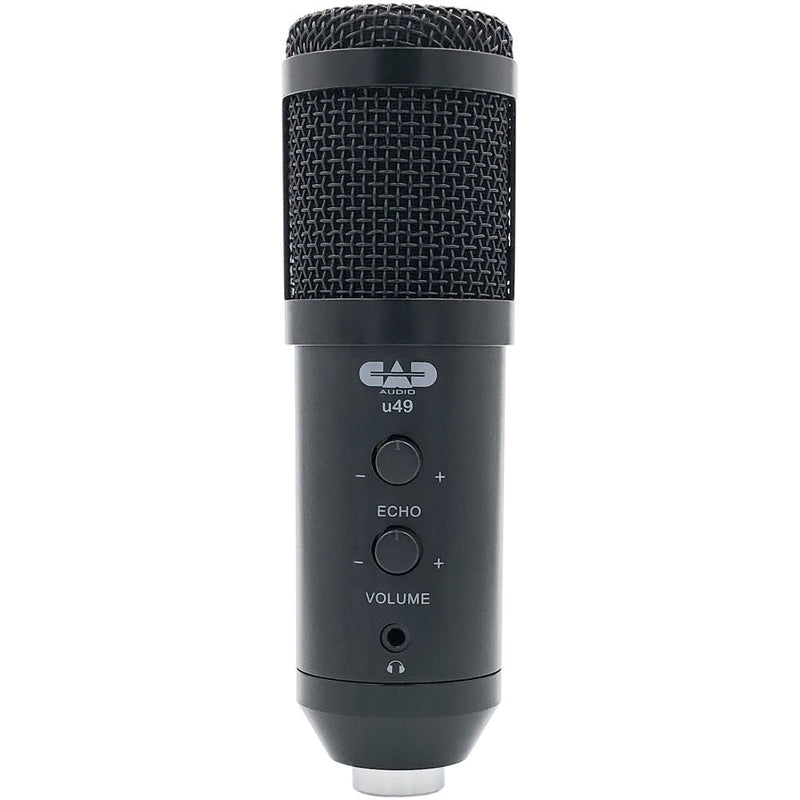 CAD u49 USB Studio Microphone with Headphone Jack & Gain Control