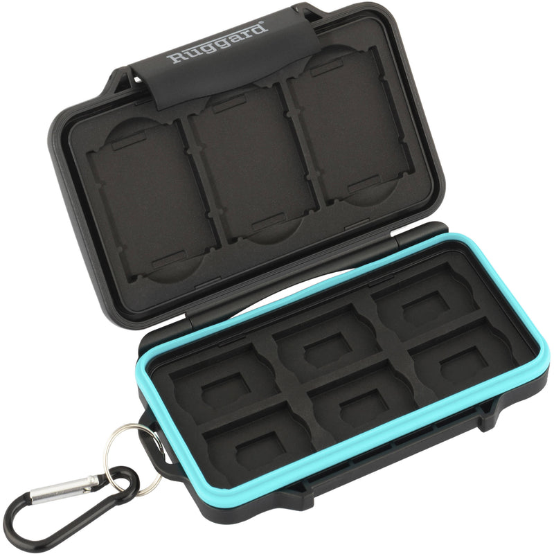 Ruggard Leda Memory Card Case for SD, microSD, and CF/CFast Cards (Black)