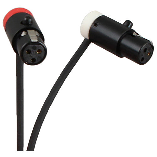 Cable Techniques Low-Profile TA3F to Low-Profile XLR-3M Male Cable for Rode Stereo VideoMic X (Pair, 24")