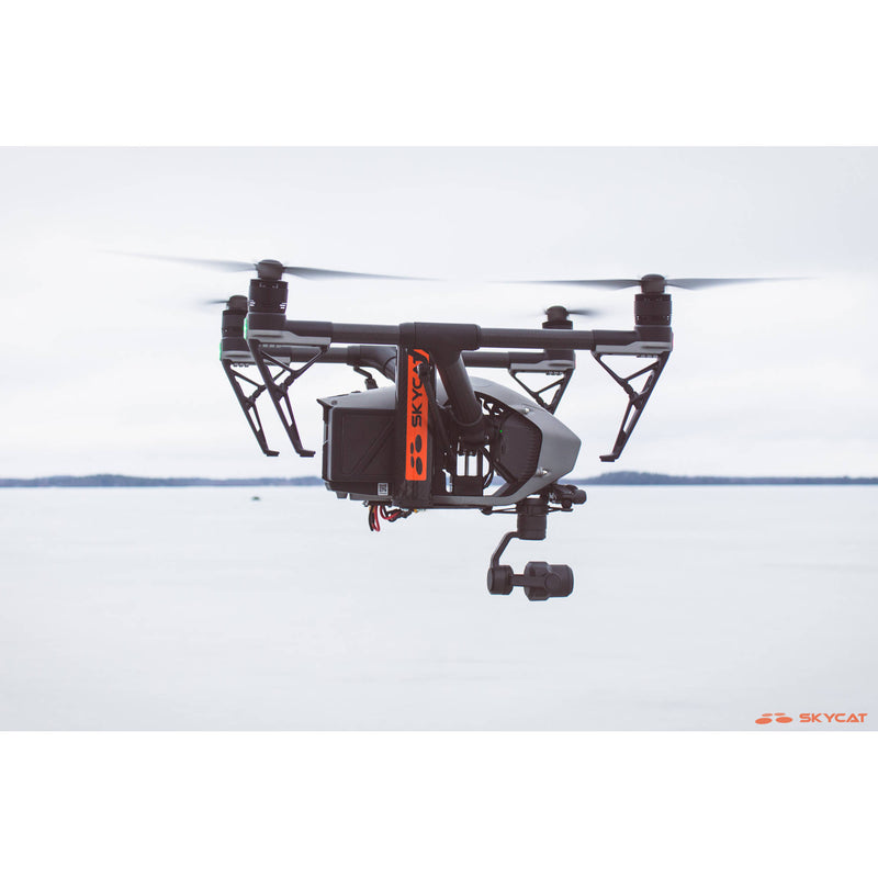 Fruity Chutes Parachute with Sentinel Automatic Trigger & Flight Terminator for Inspire 2 (Orange/Black)