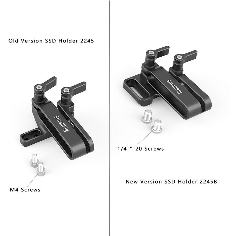 SmallRig Samsung T5 SSD Mount v2 for BMPCC 6K/4K & Z CAM E2 Cages