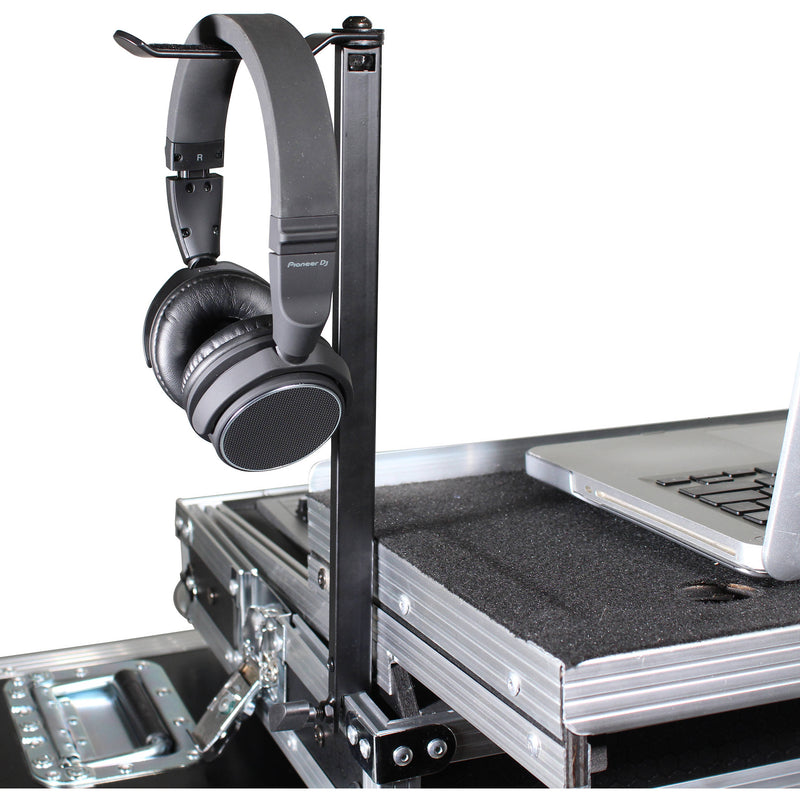 ProX Headphone Pole Stand for DJ Flight Cases