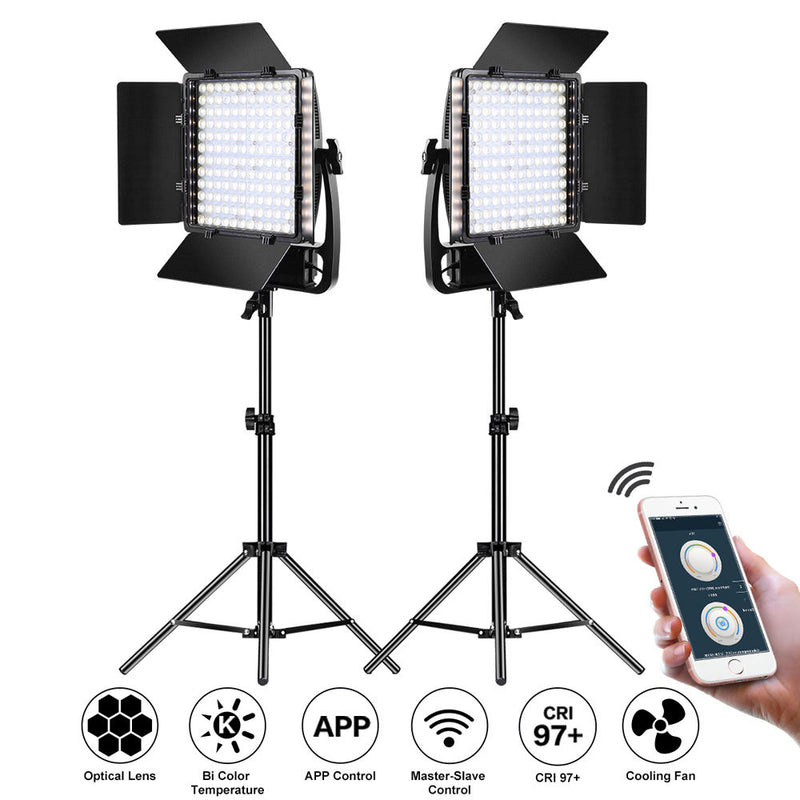 GVM LT-50S Bi-Color LED Video 2-Light Kit