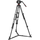 Manfrotto 504X Fluid Video Head & MVTTWINGA Aluminum Tripod with Ground Spreader