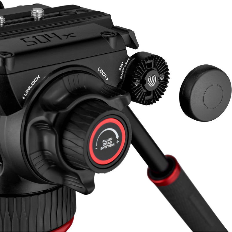 Manfrotto 504X Fluid Video Head with 536 Carbon Fiber Tripod