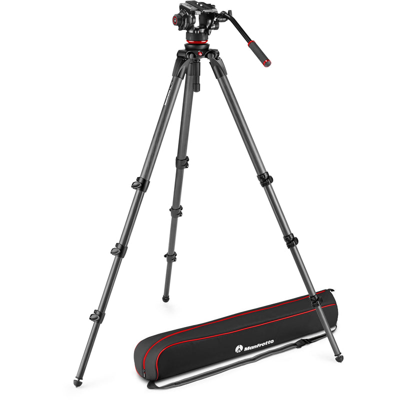 Manfrotto 504X Fluid Video Head with 536 Carbon Fiber Tripod