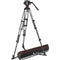 Manfrotto 504X Fluid Video Head & MVTTWINGA Aluminum Tripod with Ground Spreader