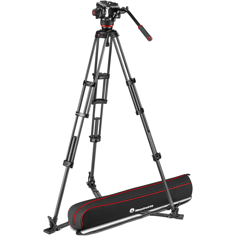 Manfrotto 504X Fluid Video Head & MVTTWINGA Aluminum Tripod with Ground Spreader