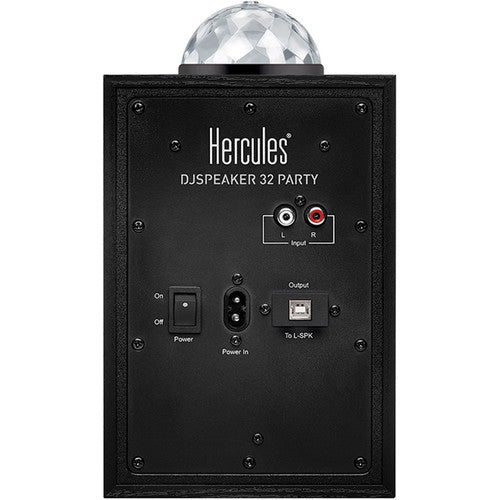 Hercules DJSpeaker 32 Party 3" Powered Speakers with Integrated Light Dome (Pair)