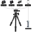 GVM Tabletop Mini Tripod Carbon Fiber JJ-G265