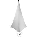 Auray SK-4SLSW Speaker and Lighting Stand Skirt (White)