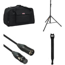 Gator Cases GPA-TOTE15 15" Speaker Tote Kit with Stand, Cable, and Fastener Straps