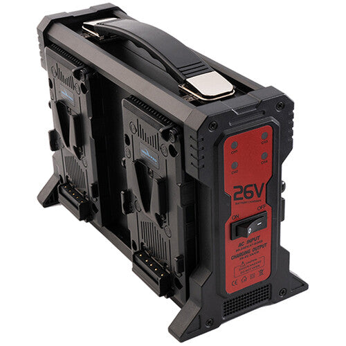 IndiPRO Tools Quad 26V V-Mount Lithium-Ion Battery Charger