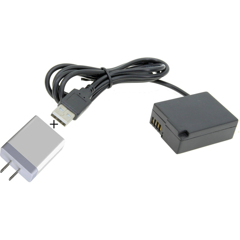 GyroVu USB to Panasonic DMW-BLC12 Dummy Battery Intelligent Cable&nbsp;with 3.1A Power Supply (40")