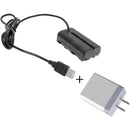 GyroVu USB to Sony L-Series Dummy Battery Cable with Power Supply (40")