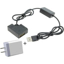 GyroVu USB to FUJIFILM NP-W126 Dummy Battery Intelligent Cable&nbsp;with 3.1A Power Supply (40&quot;)