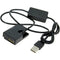 GyroVu USB to Canon LP-E17 Dummy Battery Intelligent Cable&nbsp;with 3.1A Power Supply (40")