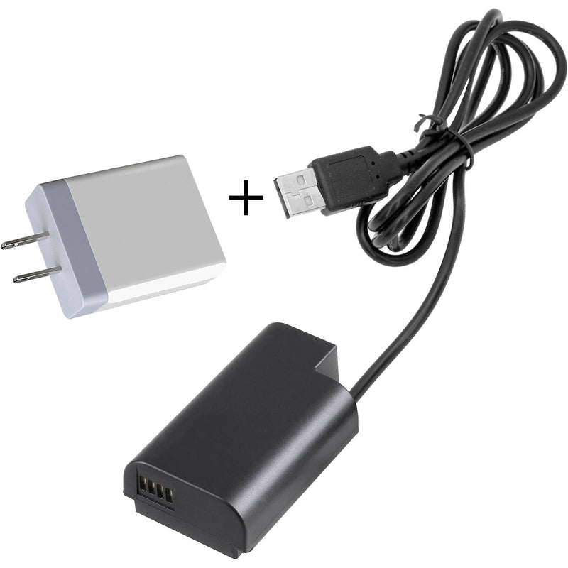 GyroVu USB to Panasonic DMW-BLF19 Dummy Battery Intelligent Cable&nbsp;with 3.1A Power Supply (40")