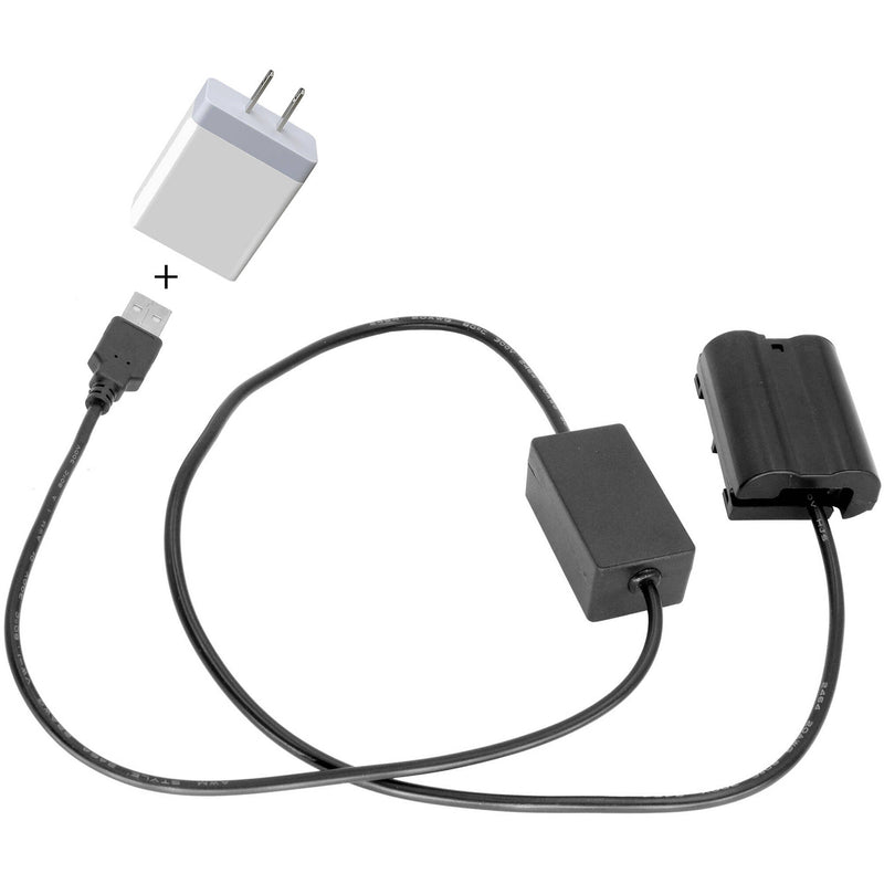 GyroVu USB to Nikon EN-EL15 Dummy Battery Intelligent Cable&nbsp;with 3.1A Power Supply (40")