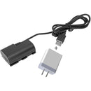 GyroVu USB to Canon LP-E10 Dummy Battery Intelligent Cable&nbsp;with 3.1A Power Supply (40")