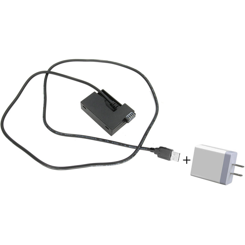 GyroVu USB to Canon LP-E8 Dummy Battery Intelligent Cable&nbsp;with 3.1A Power Supply (40")