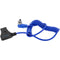 Kondor Blue Coiled D-Tap to Locking DC 2.1mm Right-Angle Cable (16 to 50")