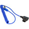 Kondor Blue Coiled D-Tap to Locking DC 2.1mm Right-Angle Cable (16 to 50")