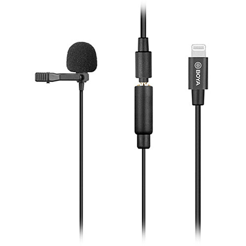 BOYA BY-M2 Digital Omnidirectional Lavalier Microphone with Detachable Lightning Cable (iOS)