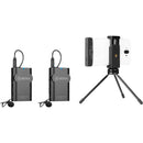 BOYA BY-WM4 PRO-K4 Two-Person Digital Wireless Omni Lavalier Microphone System for Lightning iOS Devices (2.4 GHz)