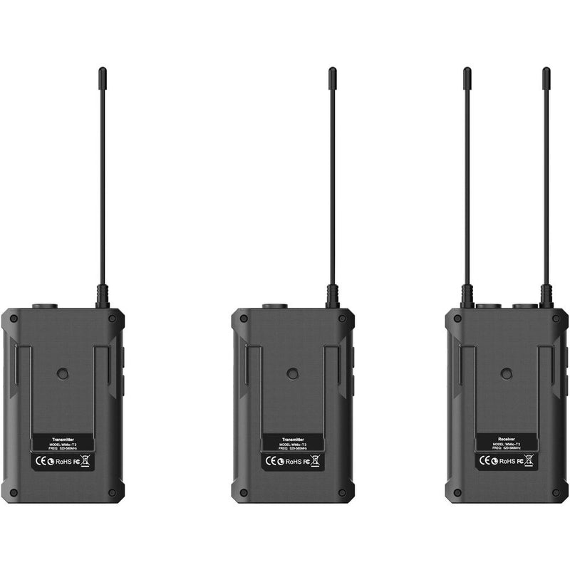 Synco WMic-T3 2-Person Camera-Mount Wireless Lavalier Microphone System (UHF: 512 to 589 MHz)