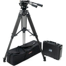 E-Image 3-Stage Carbon Fiber Tripod System with Fluid Head and 100mm Leveling Ball (Payload 48.5 lb)