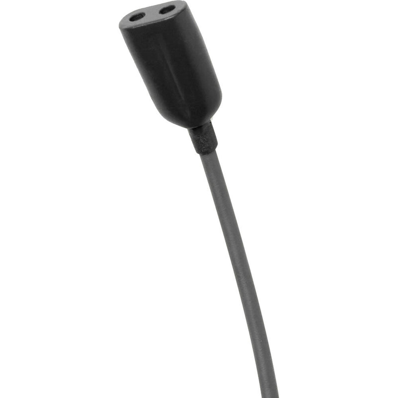 Point Source Audio SERIES8 Confidence CO2-8WL Dual Omni Lavalier Mic with Hardwired Locking 3.5mm Connector for Sennheiser Transmitters (Black)