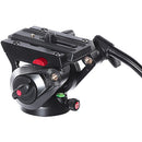 CAME-TV TP-606B Carbon Fiber Tripod with Fluid Head and Mid-Level Spreader