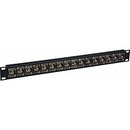 TecNec 4K/8K 12G-SDI Feed-Through BNC Patch Panel - 16 Point X 1-RU