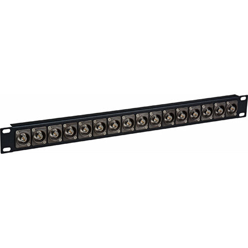 TecNec 4K/8K 12G-SDI Feed-Through BNC Patch Panel - 16 Point X 1-RU