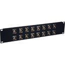 TecNec 4K/8K 12G-SDI Feed-Through BNC Patch Panel - 16 Point X 2RU