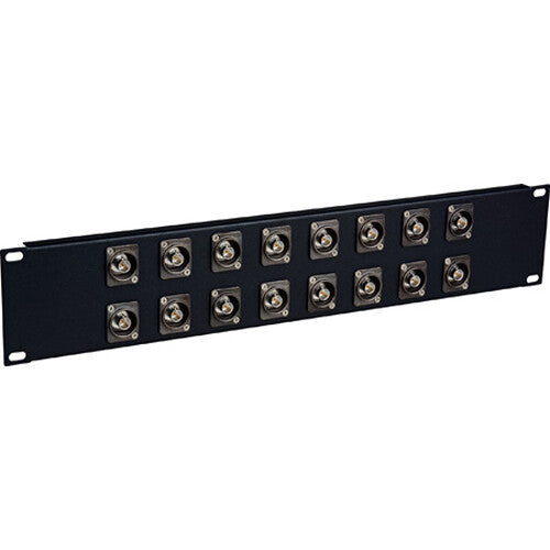 TecNec 4K/8K 12G-SDI Feed-Through BNC Patch Panel - 16 Point X 2RU