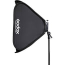 Godox S2 Speedlite Bracket with Softbox, Grid & Carrying Bag Kit (23.6 x 23.6")