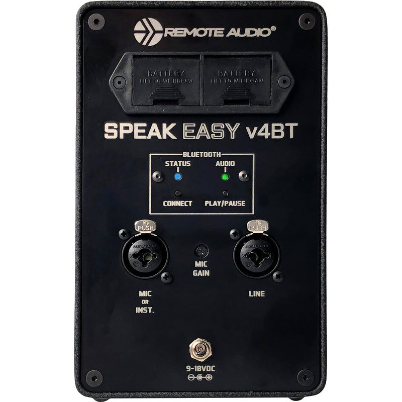 Remote Audio Speakeasy v4BT Self-Contained Battery-Powered Speaker System with Bluetooth