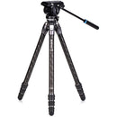 Benro Tortoise Carbon Fiber 3 Series Tripod System with S4Pro Video Head