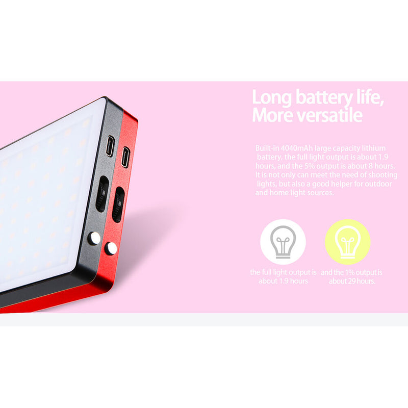 LituFoto LED Bi-Color Video Light (Red)