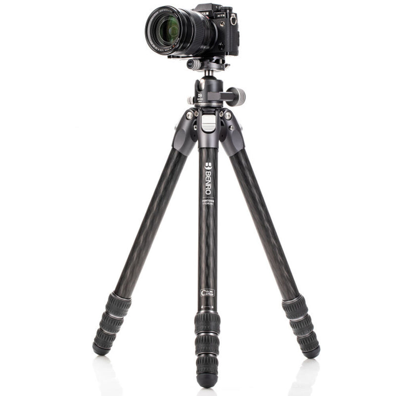 Benro Tortoise Columnless Carbon Fiber Three Series Tripod with GX35 Ball Head