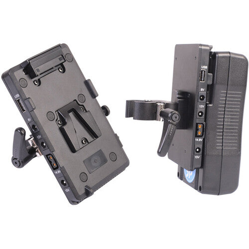 DigitalFoto Solution Limited V-Mount Battery Plate with Clamp, LP-E6 & L-Series Dummy Batteries & 3 Cables