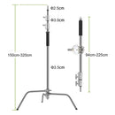 GVM C360 Turtle Base C-Stand and Cross Arm Boom Kit (10.5')