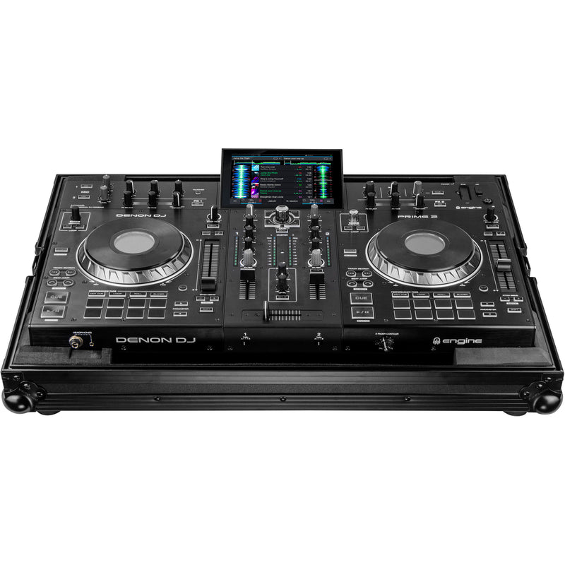 Odyssey Innovative Designs Black Label Case for Denon Prime 2 DJ Controller System (All Black)